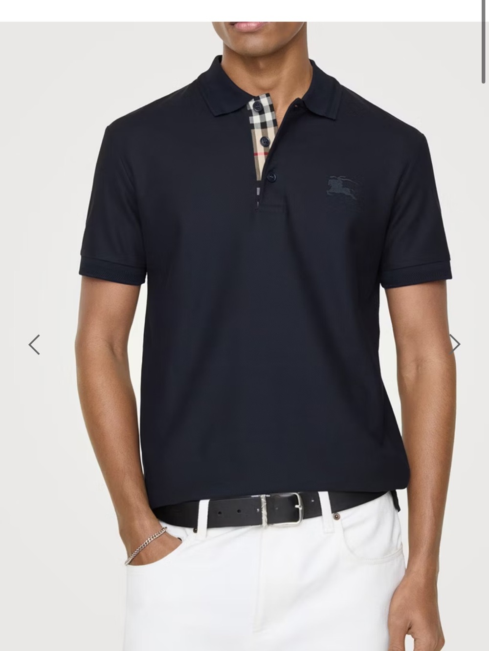 Burberry Navy Polo Shirt